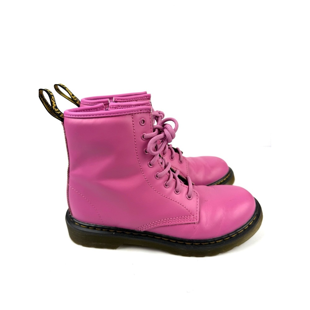Dr. Martens Zavala Boots Womens 5 Pink Leather Bootie 8 Eyelet Barbiecore EU 36 - Picture 5 of 10